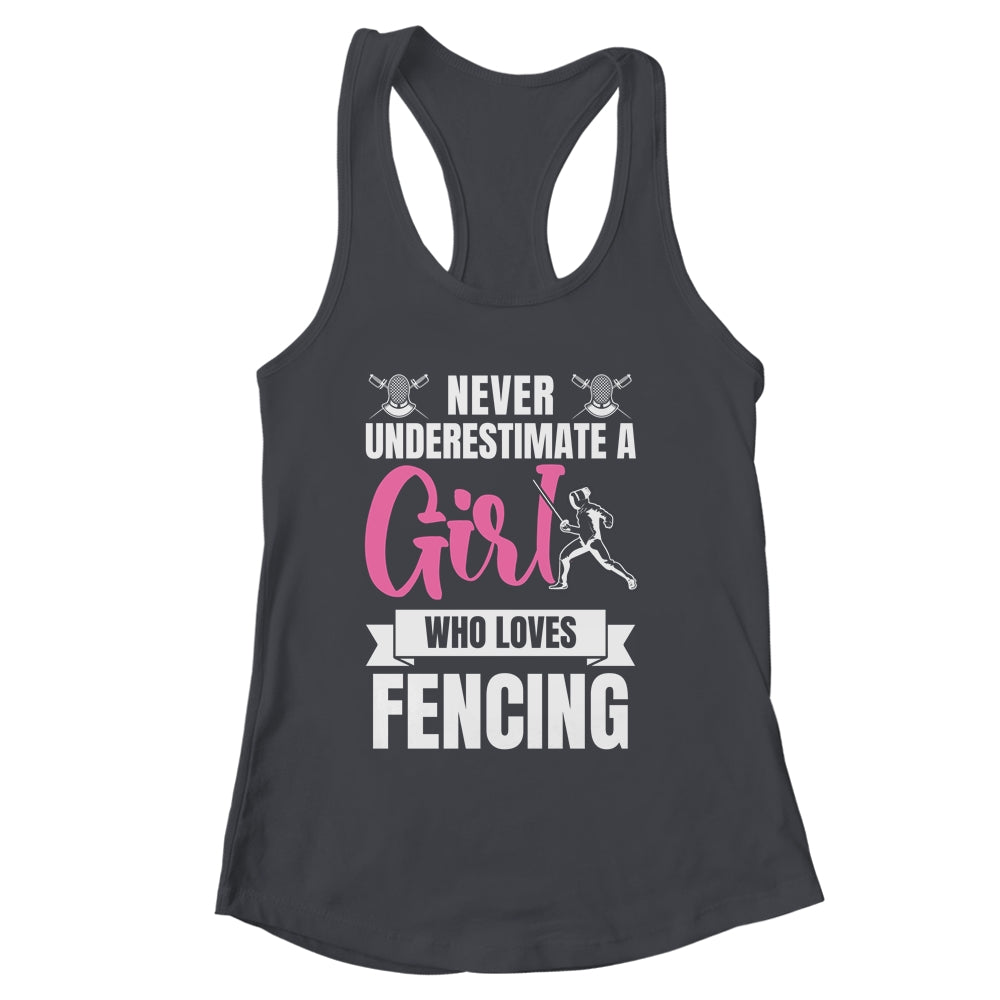 Cool Fencing Art For Women Girls Sports Sword Fencing Shirt & Tank Top | siriusteestore