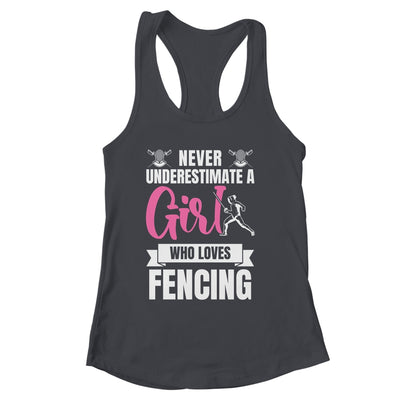 Cool Fencing Art For Women Girls Sports Sword Fencing Shirt & Tank Top | siriusteestore