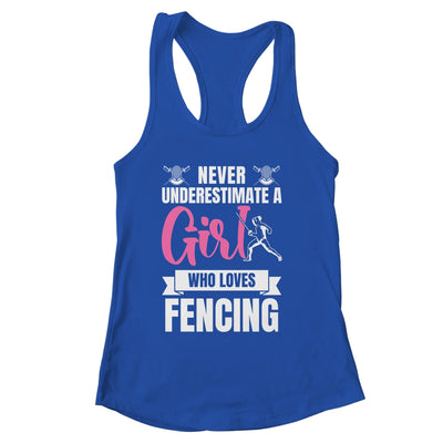 Cool Fencing Art For Women Girls Sports Sword Fencing Shirt & Tank Top | siriusteestore