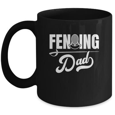 Cool Fencing Dad Art For Men Sports Sword Fencing Mug | siriusteestore