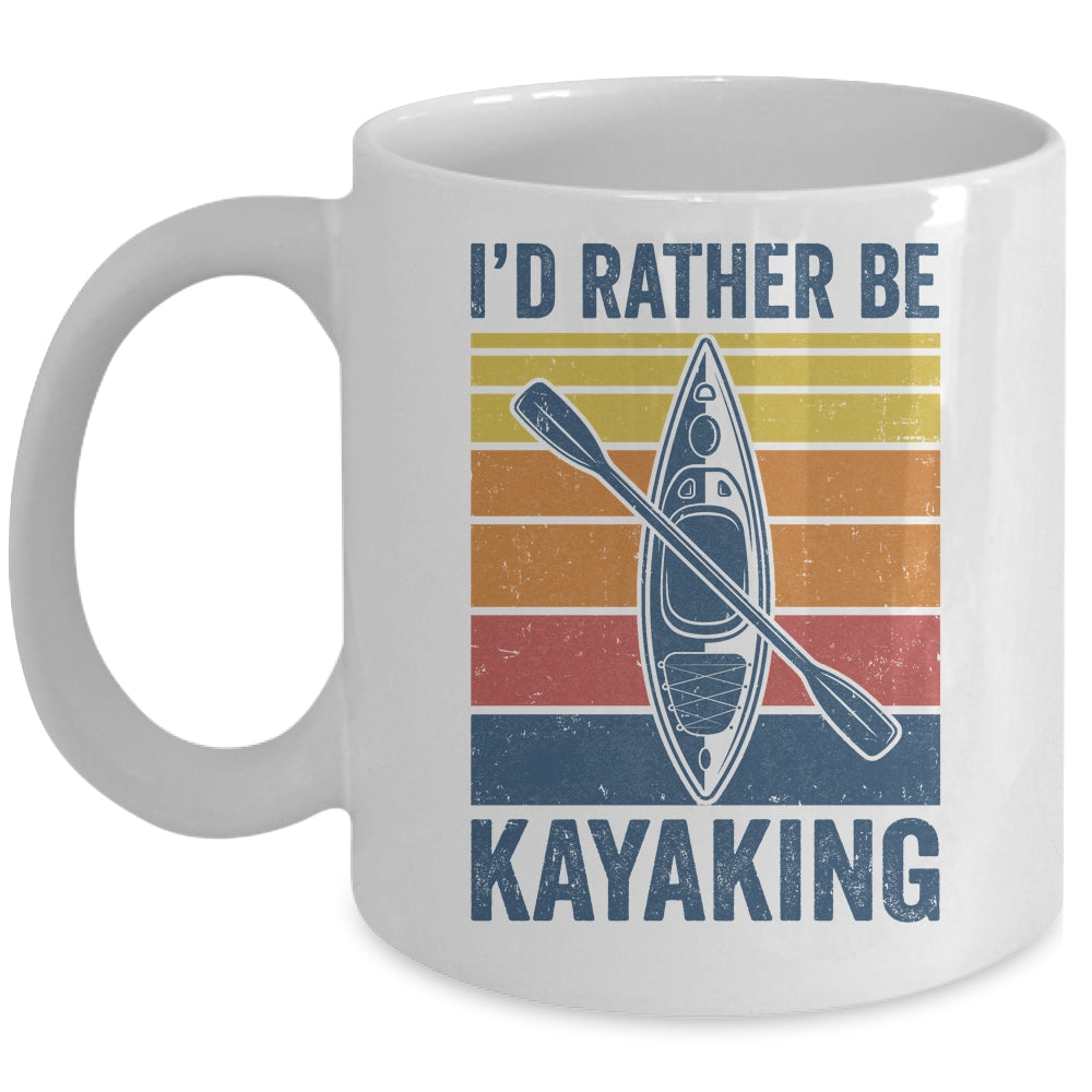 Cool Kayaking Art For Men Women Kayak Paddle Boating Kayaker Mug | siriusteestore