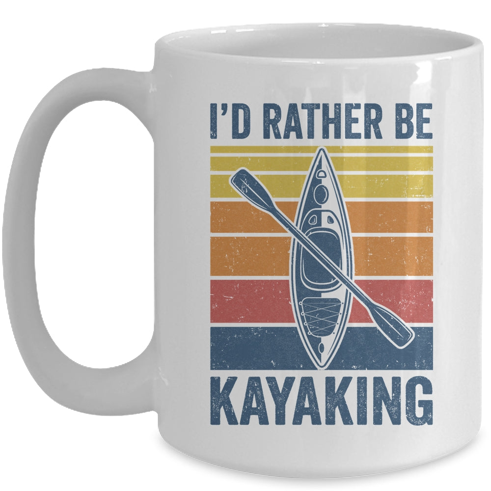 Cool Kayaking Art For Men Women Kayak Paddle Boating Kayaker Mug | siriusteestore