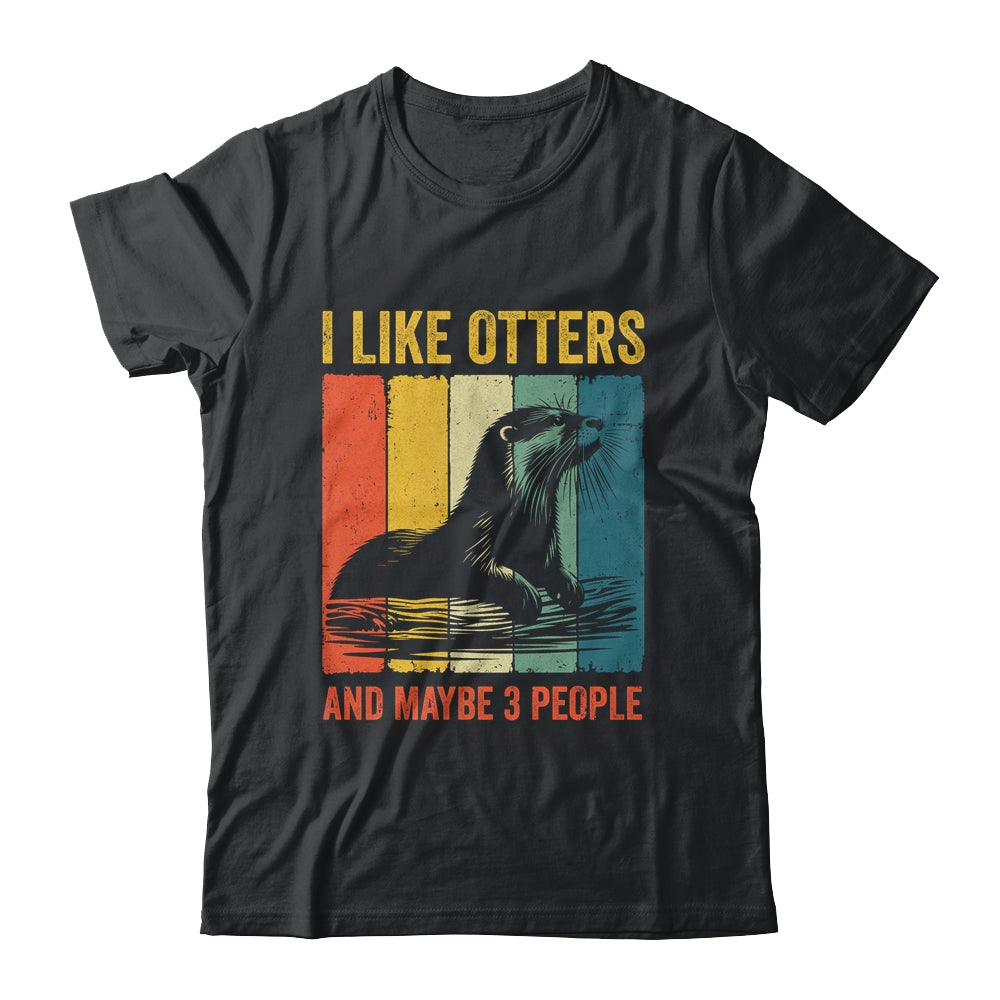 Cool Otter Design For Men Women Kids Vintage Sea Otter Lover Shirt & Tank Top | siriusteestore