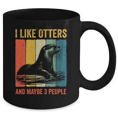 Cool Otter Design For Men Women Kids Vintage Sea Otter Lover Mug | siriusteestore