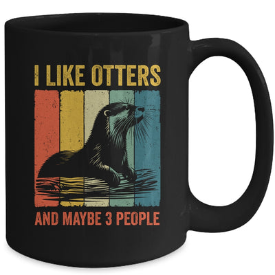 Cool Otter Design For Men Women Kids Vintage Sea Otter Lover Mug | siriusteestore
