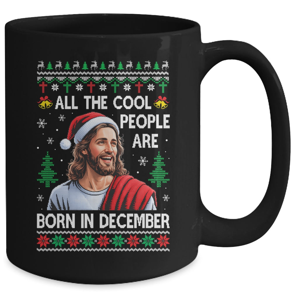 Cool People Are Born In December Christian Christmas Bday Mug | siriusteestore