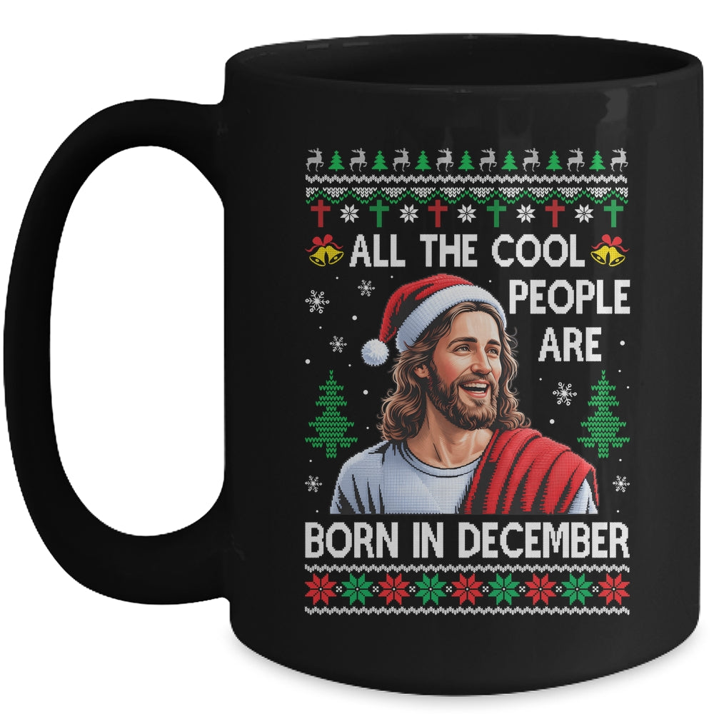 Cool People Are Born In December Christian Christmas Bday Mug | siriusteestore