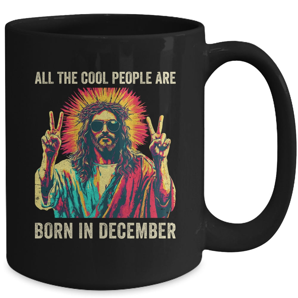 Cool People Are Born In December Christian Christmas Mug | siriusteestore