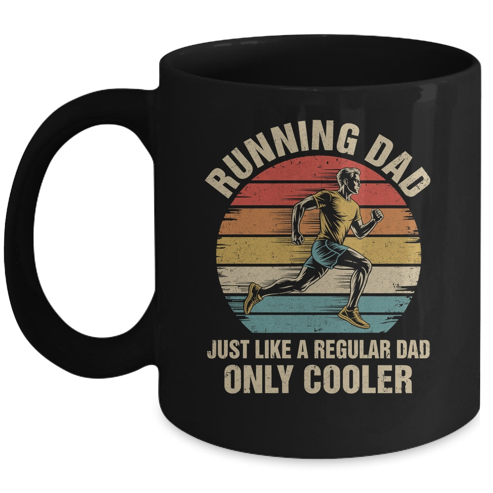 Cool Running Dad Funny Marathon Runner Dad Men Fathers Day Mug | siriusteestore