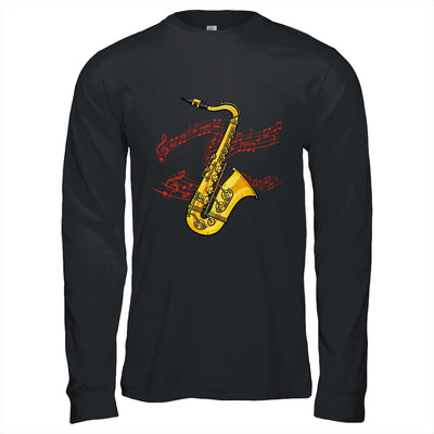 Cool Saxophone For Men Women Jazz Music Notes Musician Sax Shirt & Hoodie | siriusteestore