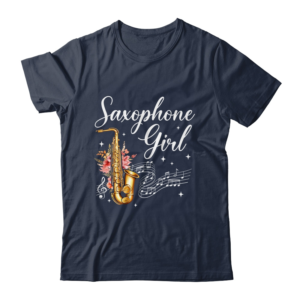 Cool Saxophone Girls Art For Women Sax Player Jazz Music Shirt & Tank Top | siriusteestore