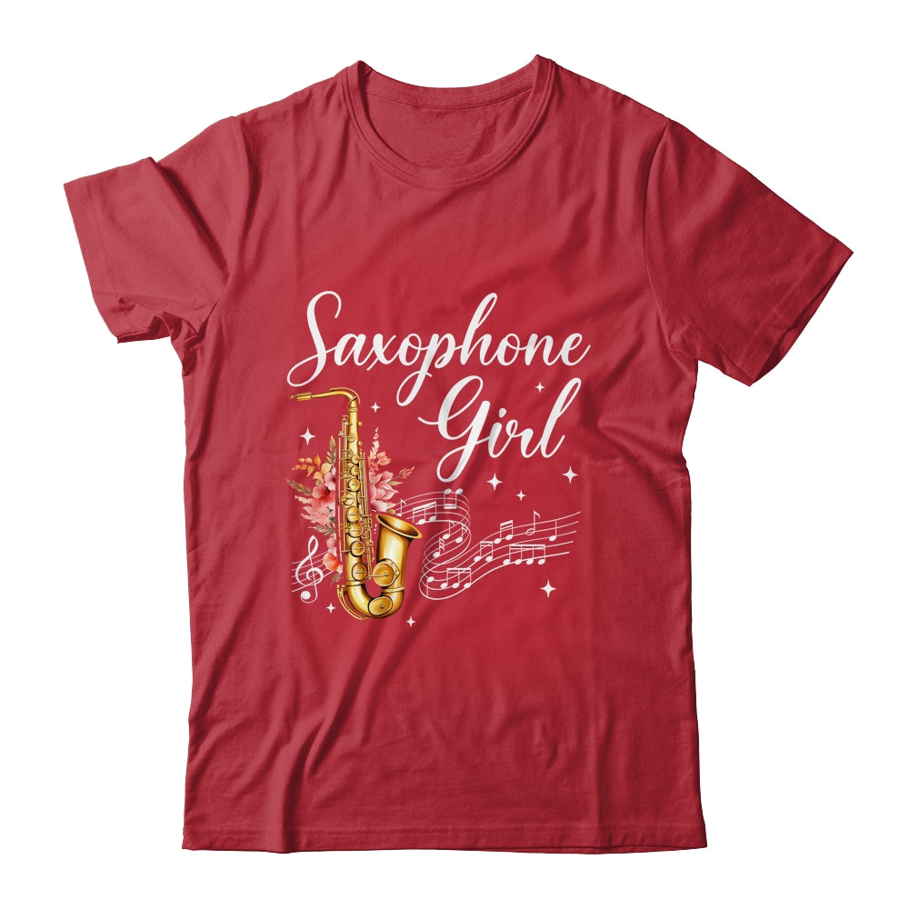 Cool Saxophone Girls Art For Women Sax Player Jazz Music Shirt & Tank Top | siriusteestore