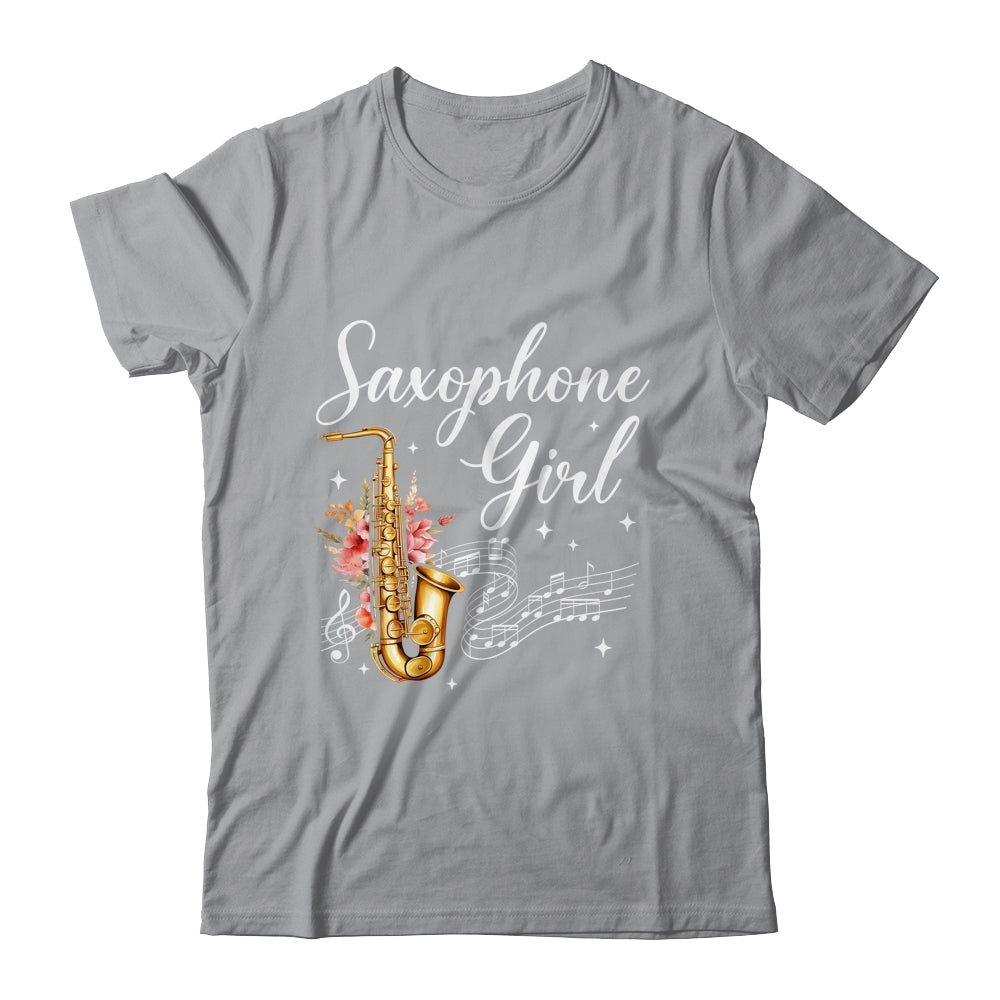 Cool Saxophone Girls Art For Women Sax Player Jazz Music Shirt & Tank Top | siriusteestore