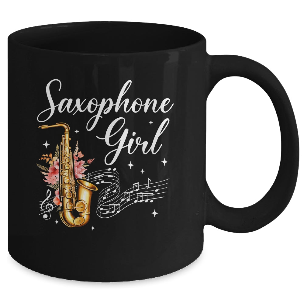 Cool Saxophone Girls Art For Women Sax Player Jazz Music Mug | siriusteestore