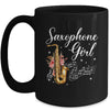 Cool Saxophone Girls Art For Women Sax Player Jazz Music Mug | siriusteestore