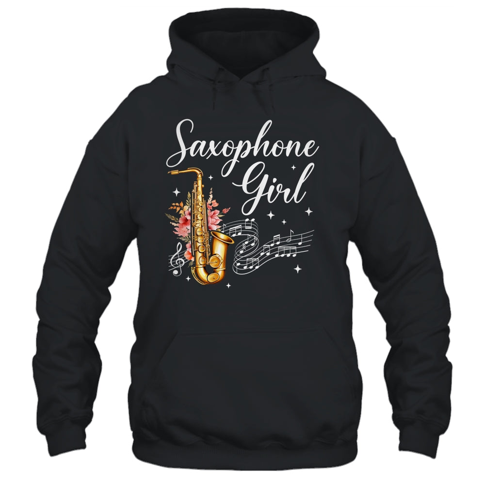 Cool Saxophone Girls Art For Women Sax Player Jazz Music Shirt & Tank Top | siriusteestore