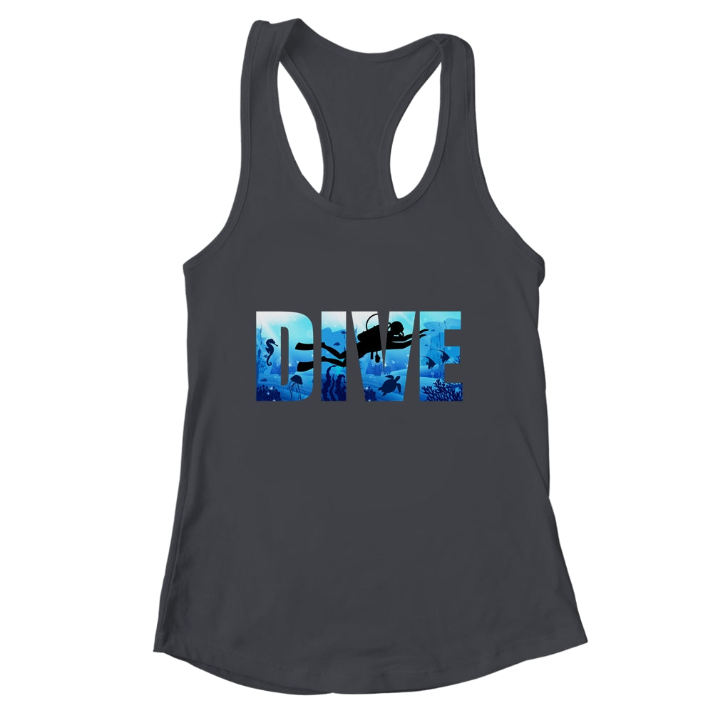 Cool Scuba Diving Design For Men Women DIVE Scuba Diver Shirt & Tank Top | siriusteestore