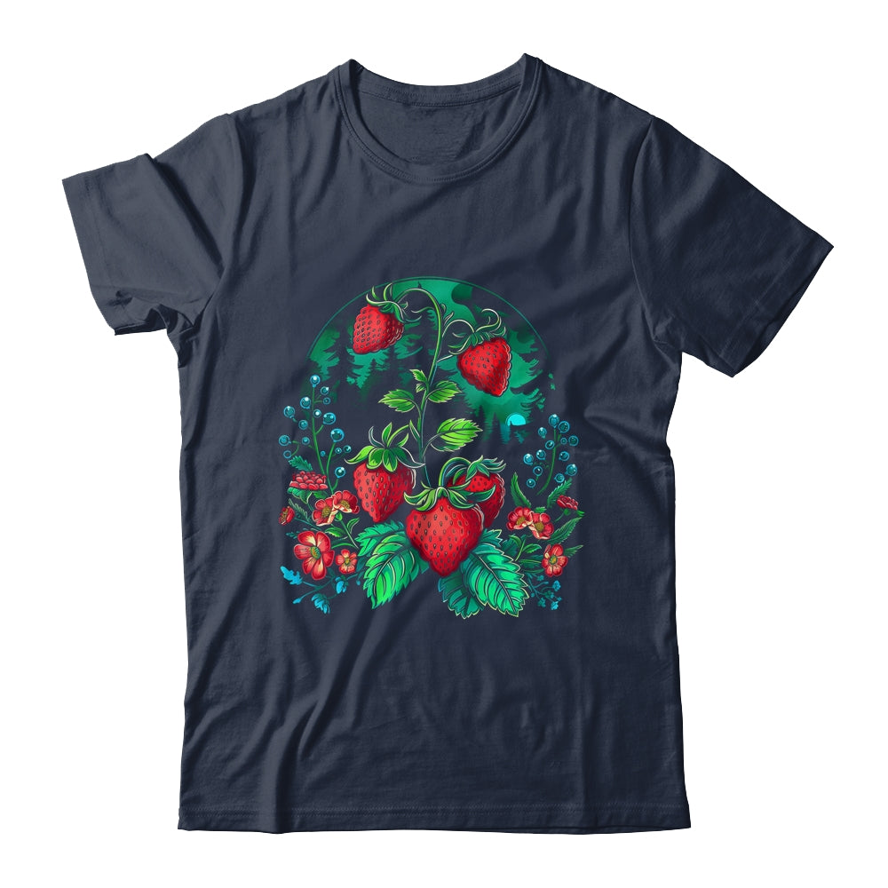 Cool Strawberry Plants By Night For Strawberries Lovers Shirt & Tank Top | siriusteestore