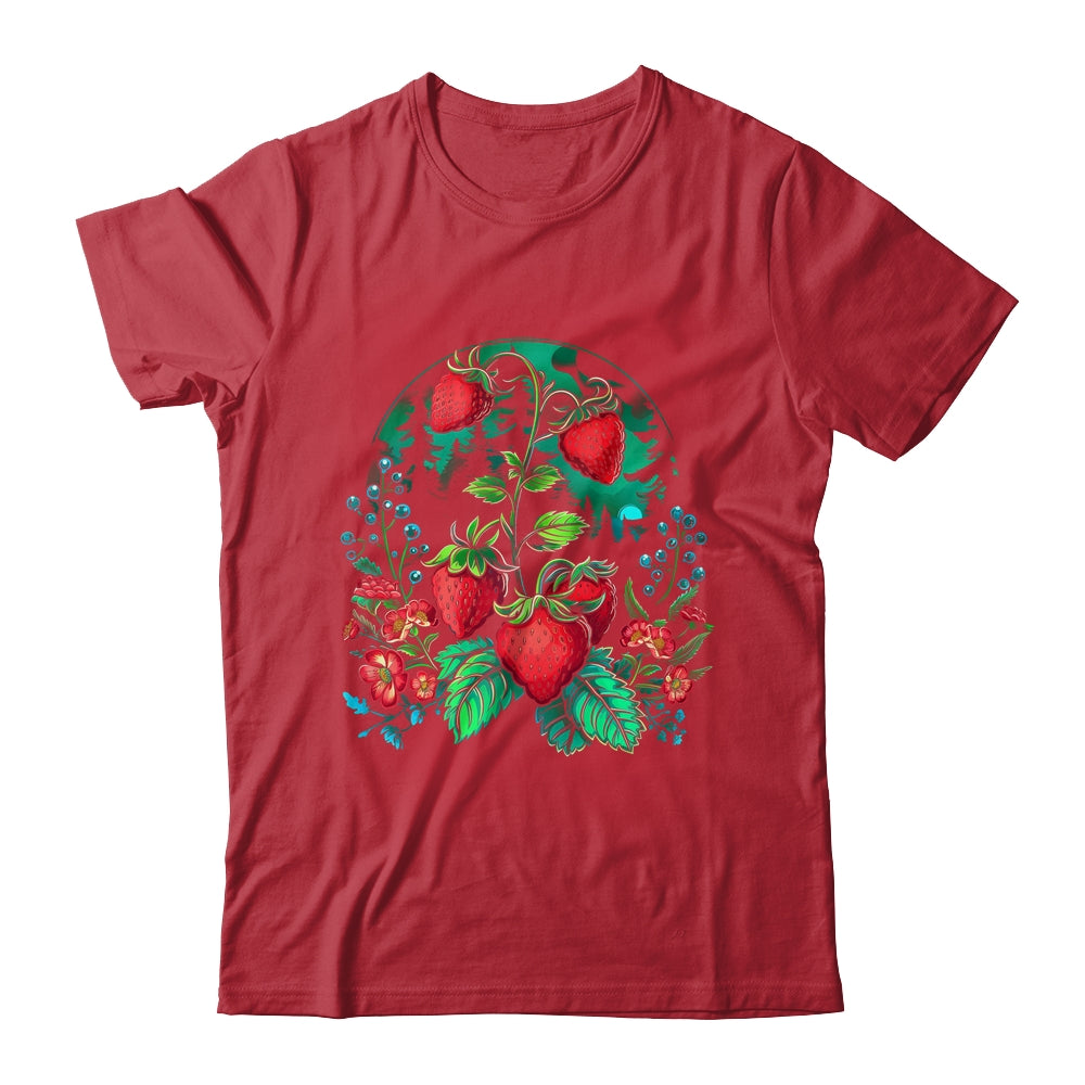 Cool Strawberry Plants By Night For Strawberries Lovers Shirt & Tank Top | siriusteestore