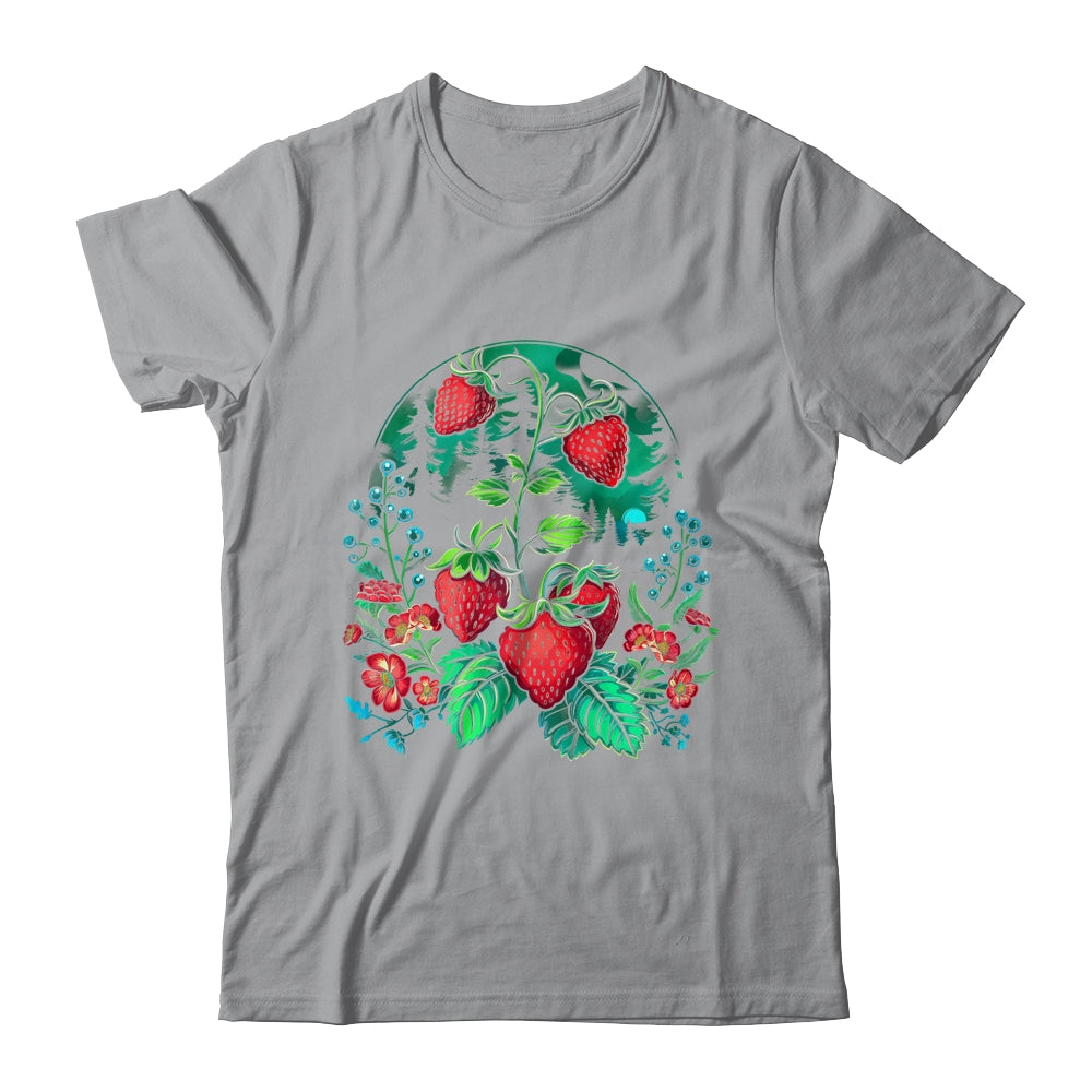 Cool Strawberry Plants By Night For Strawberries Lovers Shirt & Tank Top | siriusteestore