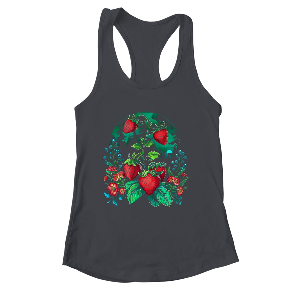 Cool Strawberry Plants By Night For Strawberries Lovers Shirt & Tank Top | siriusteestore
