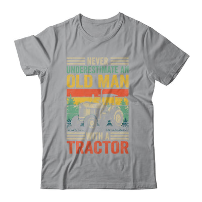 Cool Tractor Driver Design For Dad Grandpa Old Man Farming Shirt & Hoodie | siriusteestore