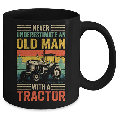 Cool Tractor Driver Design For Dad Grandpa Old Man Farming Mug | siriusteestore