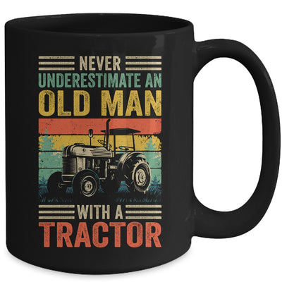 Cool Tractor Driver Design For Dad Grandpa Old Man Farming Mug | siriusteestore