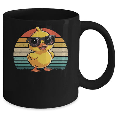 Cool Yellow Rubber Duck In Sunglasses Retro Funny Duck Lover Mug | siriusteestore