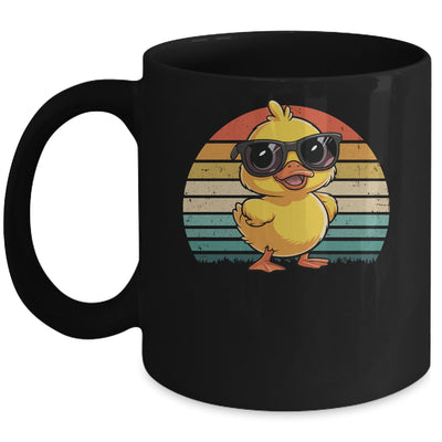 Cool Yellow Rubber Duck In Sunglasses Retro Funny Duck Lover Mug | siriusteestore
