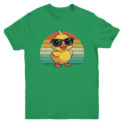 Cool Yellow Rubber Duck In Sunglasses Retro Funny Duck Lover Youth Shirt | siriusteestore