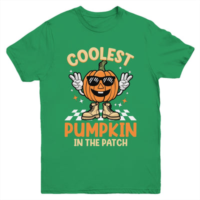 Coolest Pumpkin In The Patch Halloween Boys Girls Vintage Youth Shirt | siriusteestore