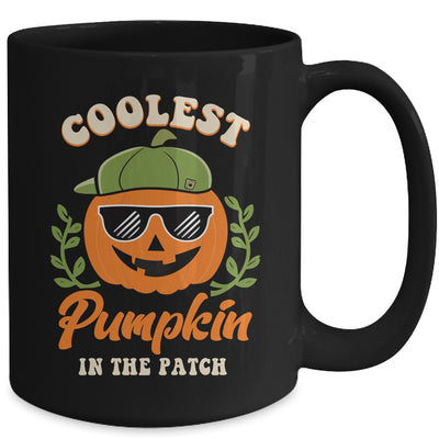 Coolest Pumpkin In The Patch Kids Boys Men Pumpkin Halloween Mug | siriusteestore