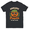 Coolest Pumpkin In The Patch Kids Boys Men Pumpkin Halloween Youth Shirt | siriusteestore