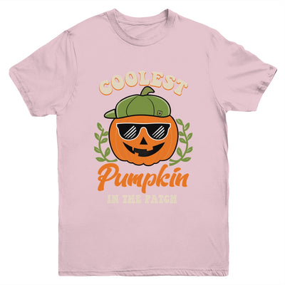 Coolest Pumpkin In The Patch Kids Boys Men Pumpkin Halloween Youth Shirt | siriusteestore