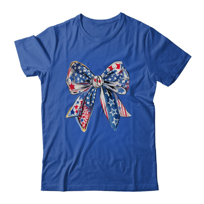 Coquette American Flag Coquette Bow Fourth Of July Freedom Shirt & Tank Top | siriusteestore