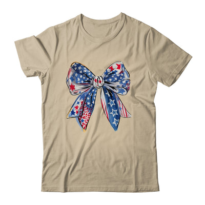 Coquette American Flag Coquette Bow Fourth Of July Freedom Shirt & Tank Top | siriusteestore