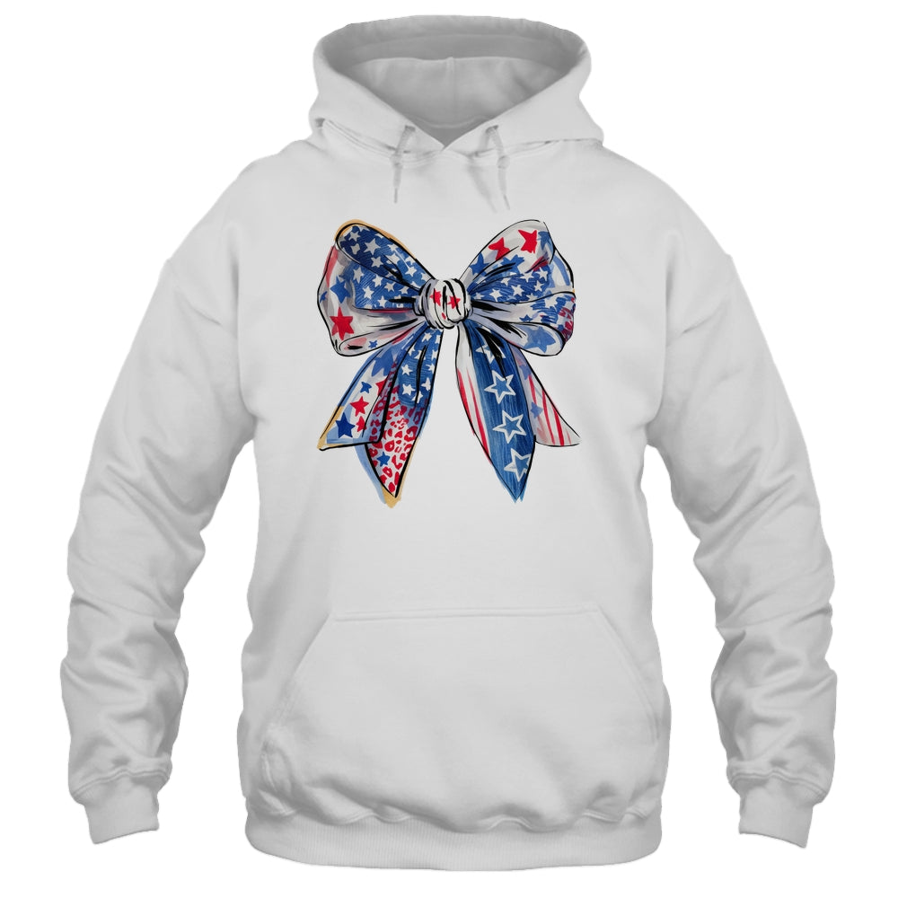 Coquette American Flag Coquette Bow Fourth Of July Freedom Shirt & Tank Top | siriusteestore