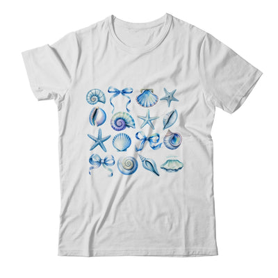 Coquette Blue Bow Ocean Beach Retro Summer Women Girls Kids Shirt & Tank Top | siriusteestore