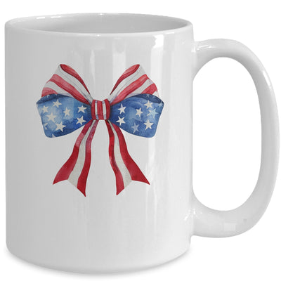 Coquette Bow 4th Of July America Flag Independence Day Mug | siriusteestore