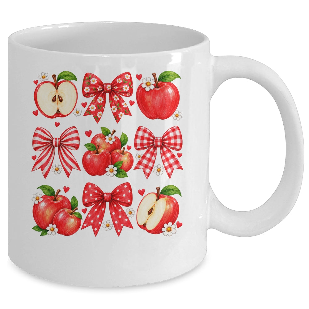 Coquette Bow Apple Picking Crew Apple Picking Season Women Mug | siriusteestore