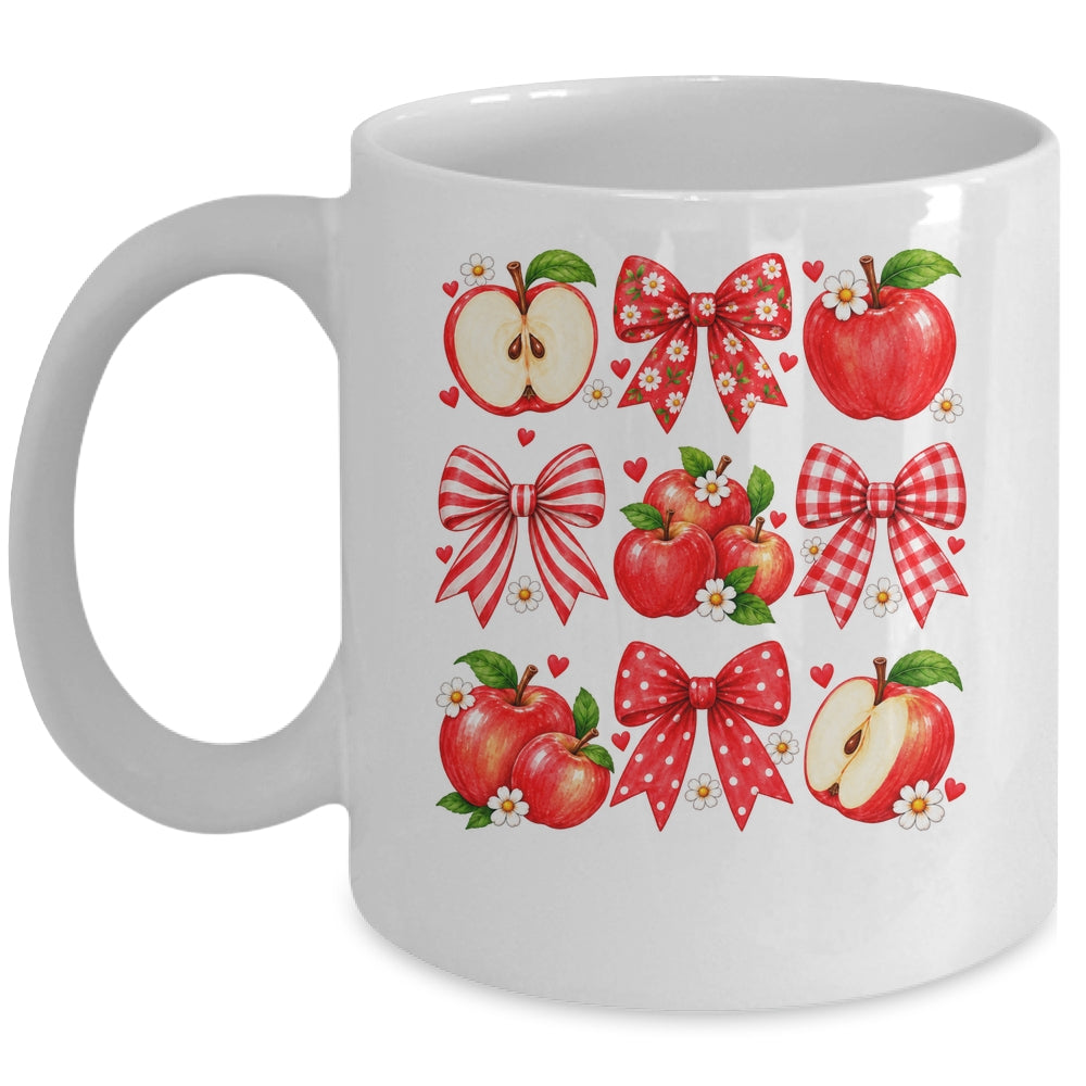 Coquette Bow Apple Picking Crew Apple Picking Season Women Mug | siriusteestore