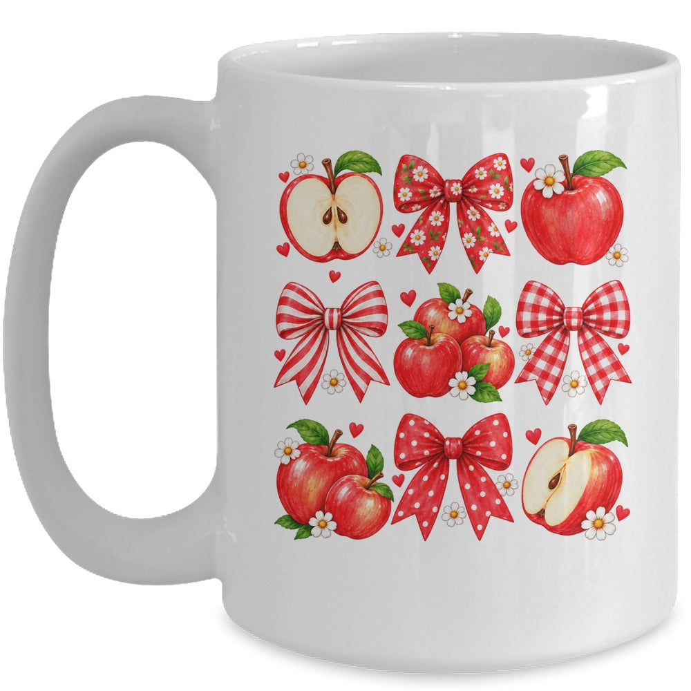 Coquette Bow Apple Picking Crew Apple Picking Season Women Mug | siriusteestore