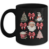 Coquette Bow Christmas Tree Retro Holidays Santa Xmas Girls Mug | siriusteestore