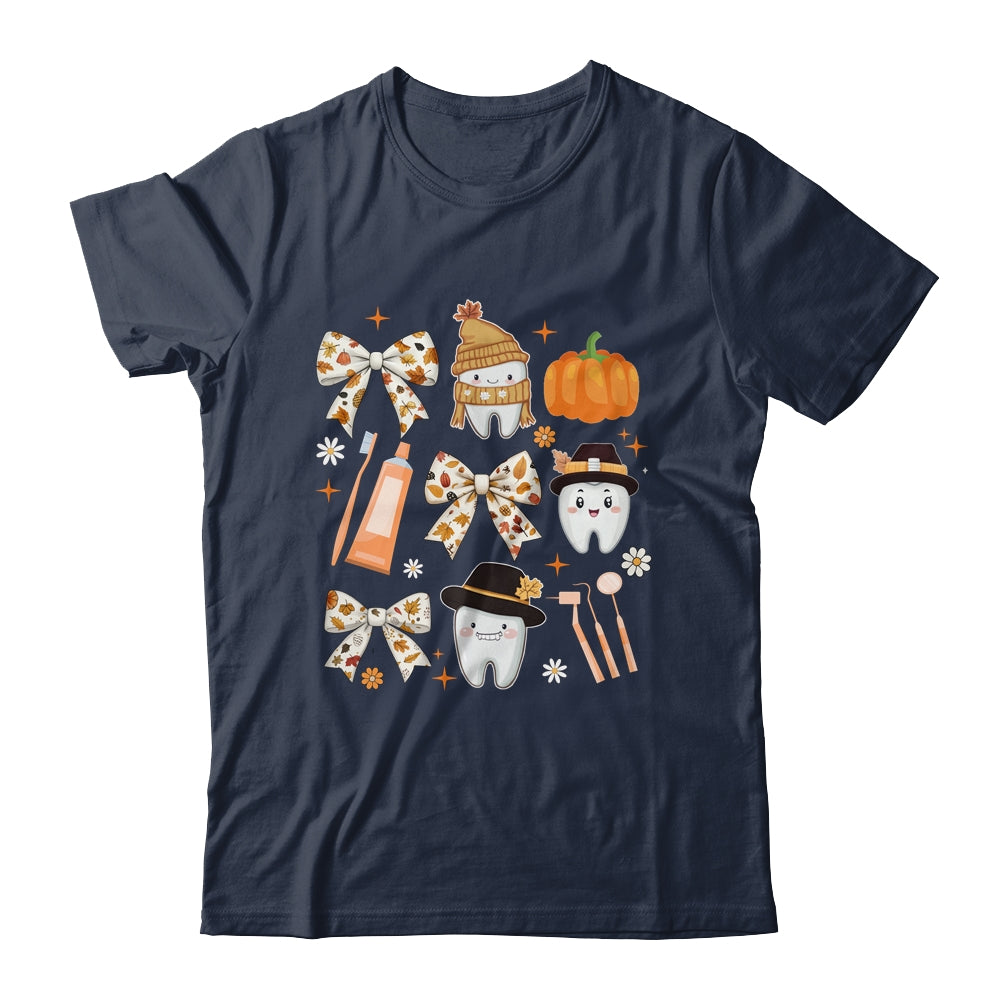 Coquette Bow Dental Squad Fall Autumn Dentist Assistant Shirt & Hoodie | siriusteestore