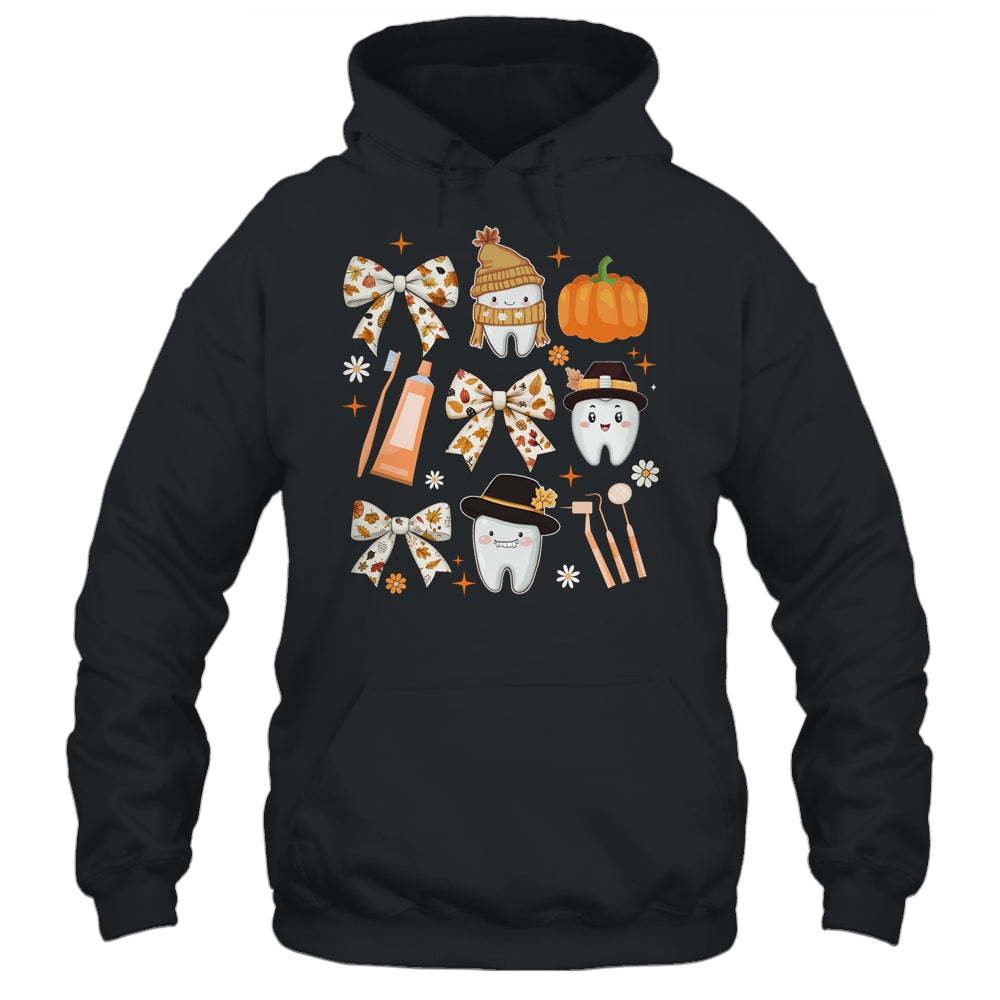 Coquette Bow Dental Squad Fall Autumn Dentist Assistant Shirt & Hoodie | siriusteestore