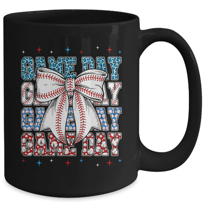 Coquette Bow Game Day Baseball Softball Funny Cheer Mom Mug | siriusteestore