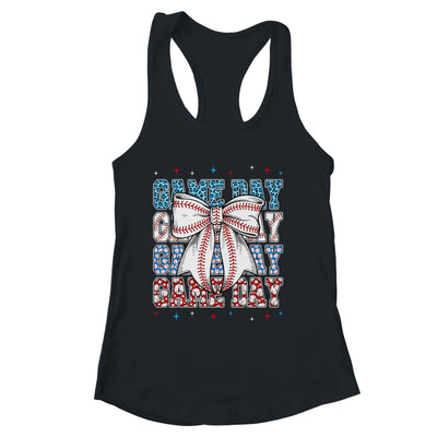 Coquette Bow Game Day Baseball Softball Funny Cheer Mom Shirt & Tank Top | siriusteestore