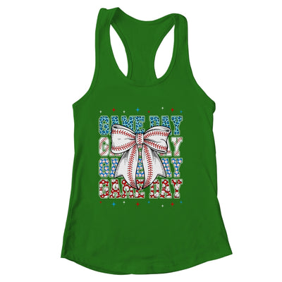 Coquette Bow Game Day Baseball Softball Funny Cheer Mom Shirt & Tank Top | siriusteestore