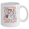 Coquette Bow Goose Teacher Preppy Floral Back To School Mug | siriusteestore